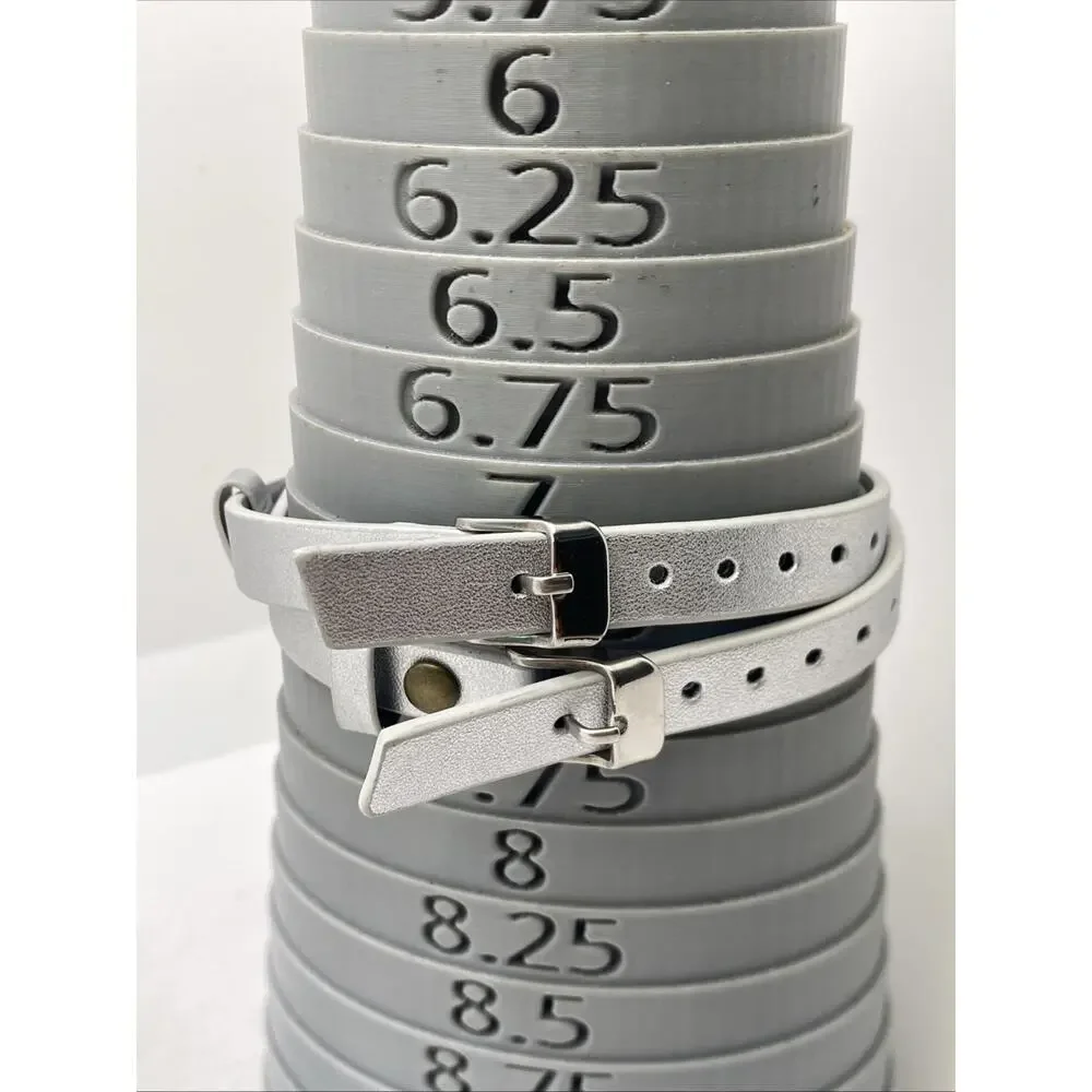 Freestyle Shark Rosegold Rhinestone SilverLeather Band Surfing Watch New Battery